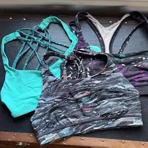 Lululemon strappy sports bra bundle